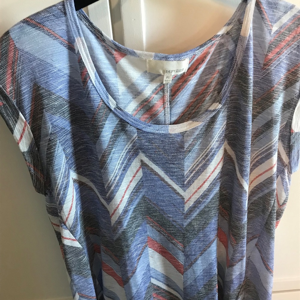 Dept 222 Scoop neck cap sleeve pullover